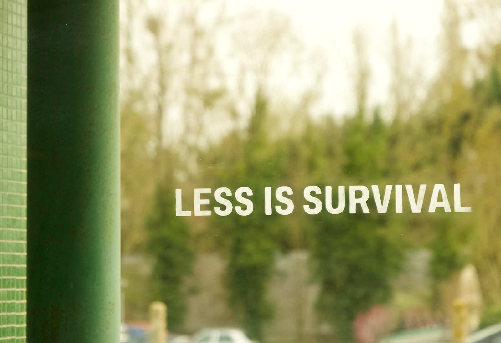 Œuvre 'Less is survival'